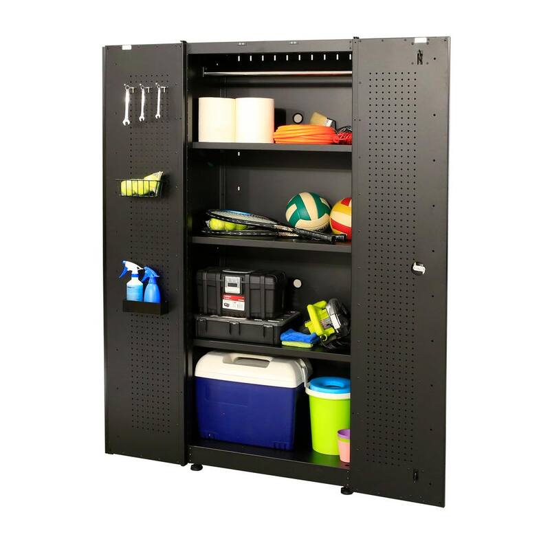 10-Piece Welded Steel Garage Storage System in Black N7755