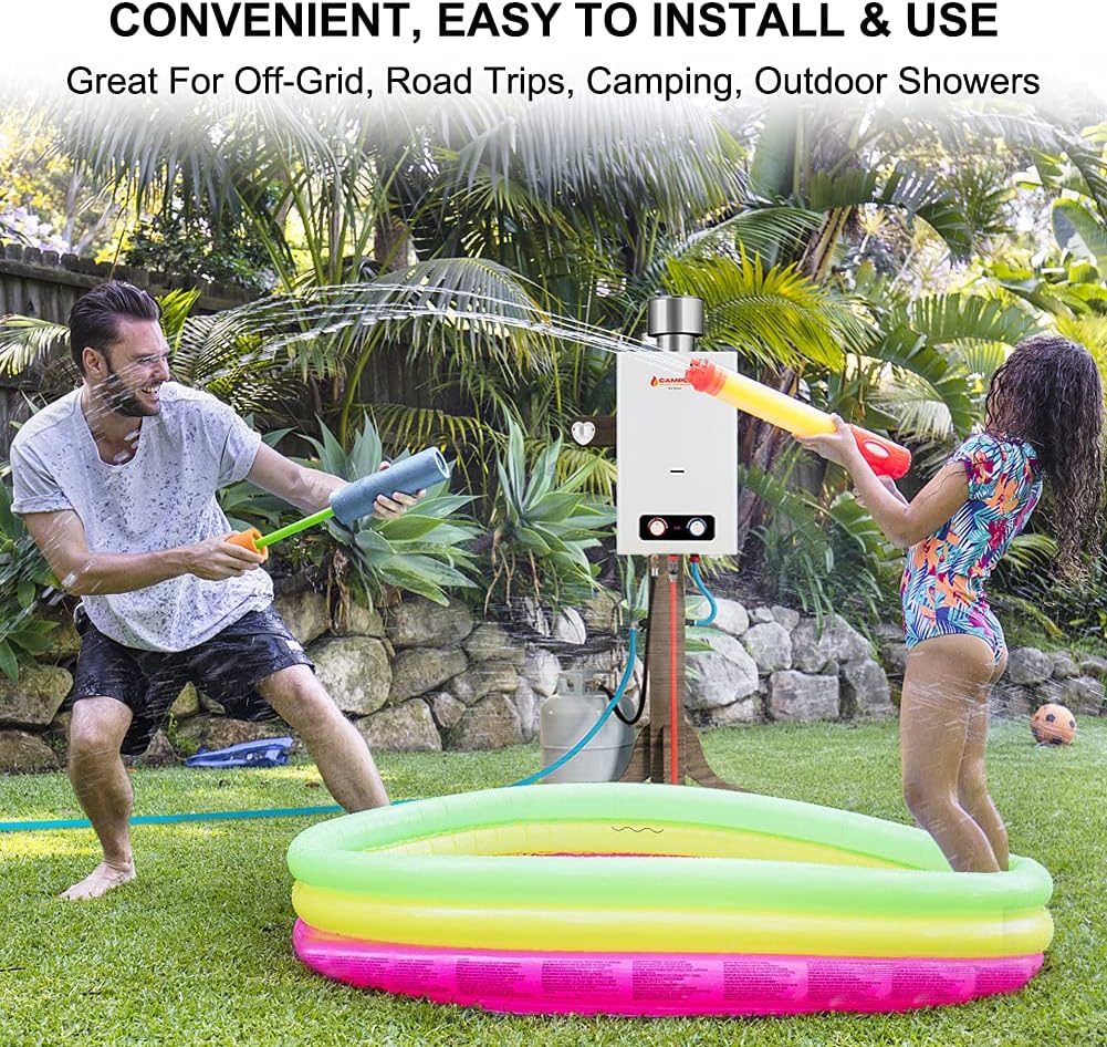 1.58 GPM Outdoor Propane Tankless Water Heater with S/S Rain Cap O15731