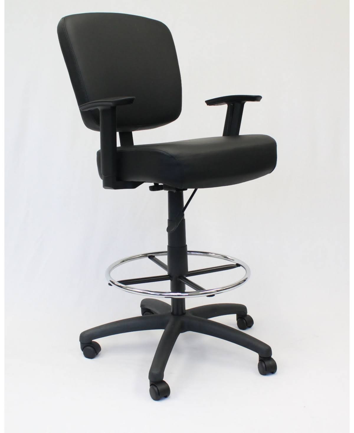 Black Oversized Drafting Stool Q5036