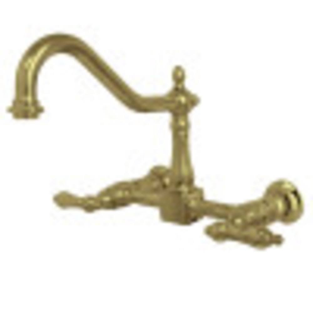 Polished Brass Wall Mount Kitchen Faucet Q98244