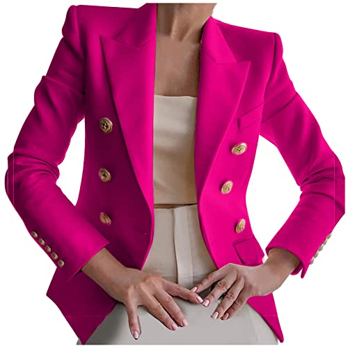 Double Breasted Slim Blazer Jackets B768