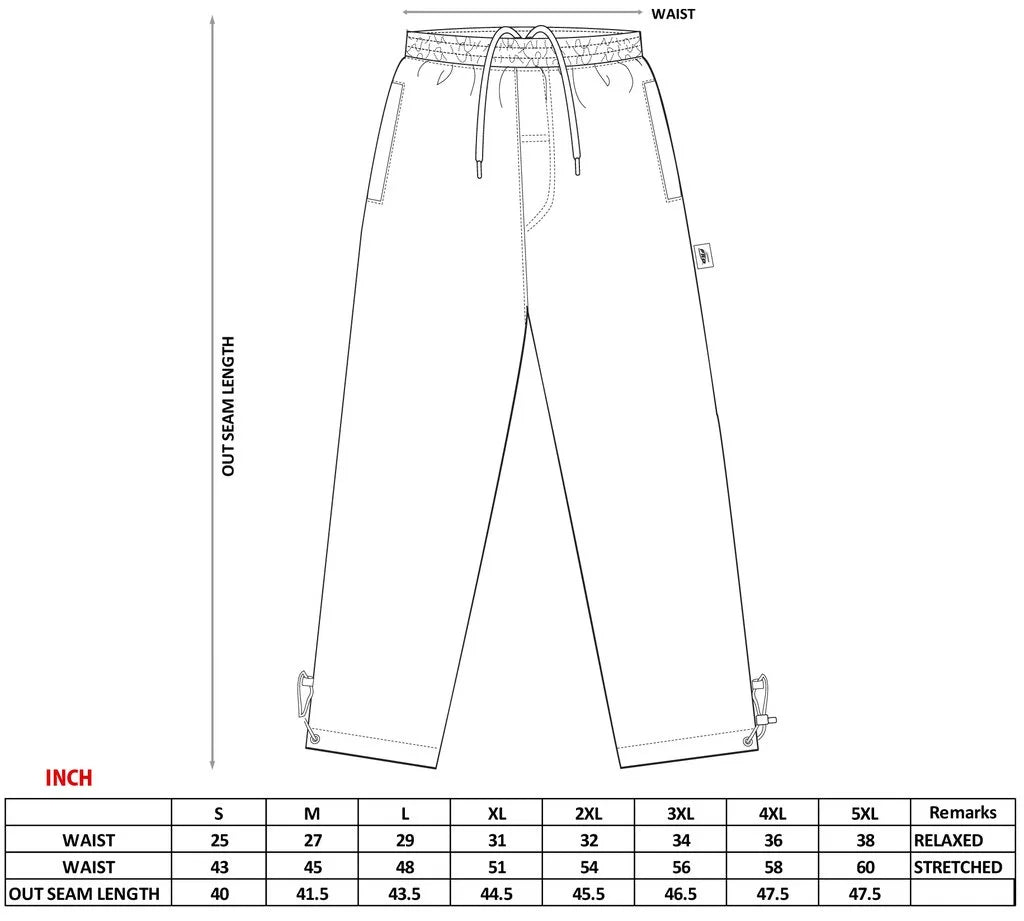 Black Fleece Cargo Sweatpants V7235