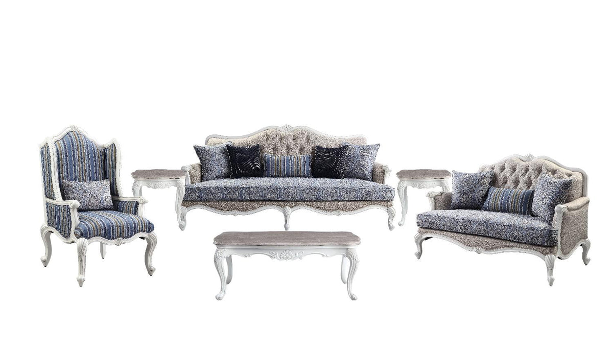 Beige Fabric 6pcs Living Room Set X372696