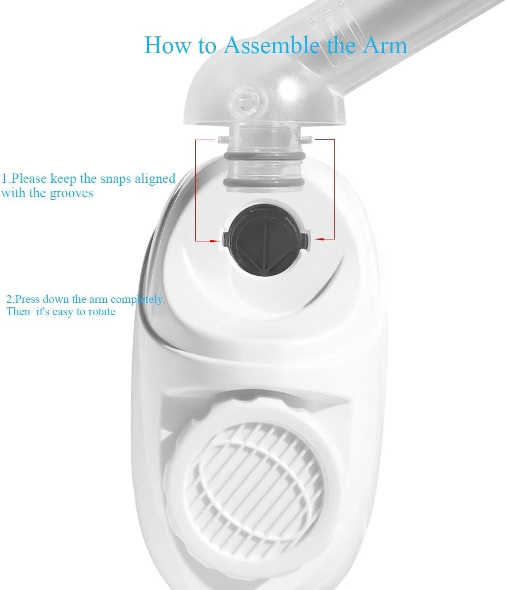 Warm Mist Facial Steamer with Adjustable Nozzle A69409