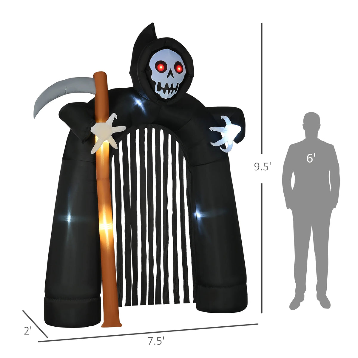 Halloween Grim Reaper Arch Inflatable Decor R306