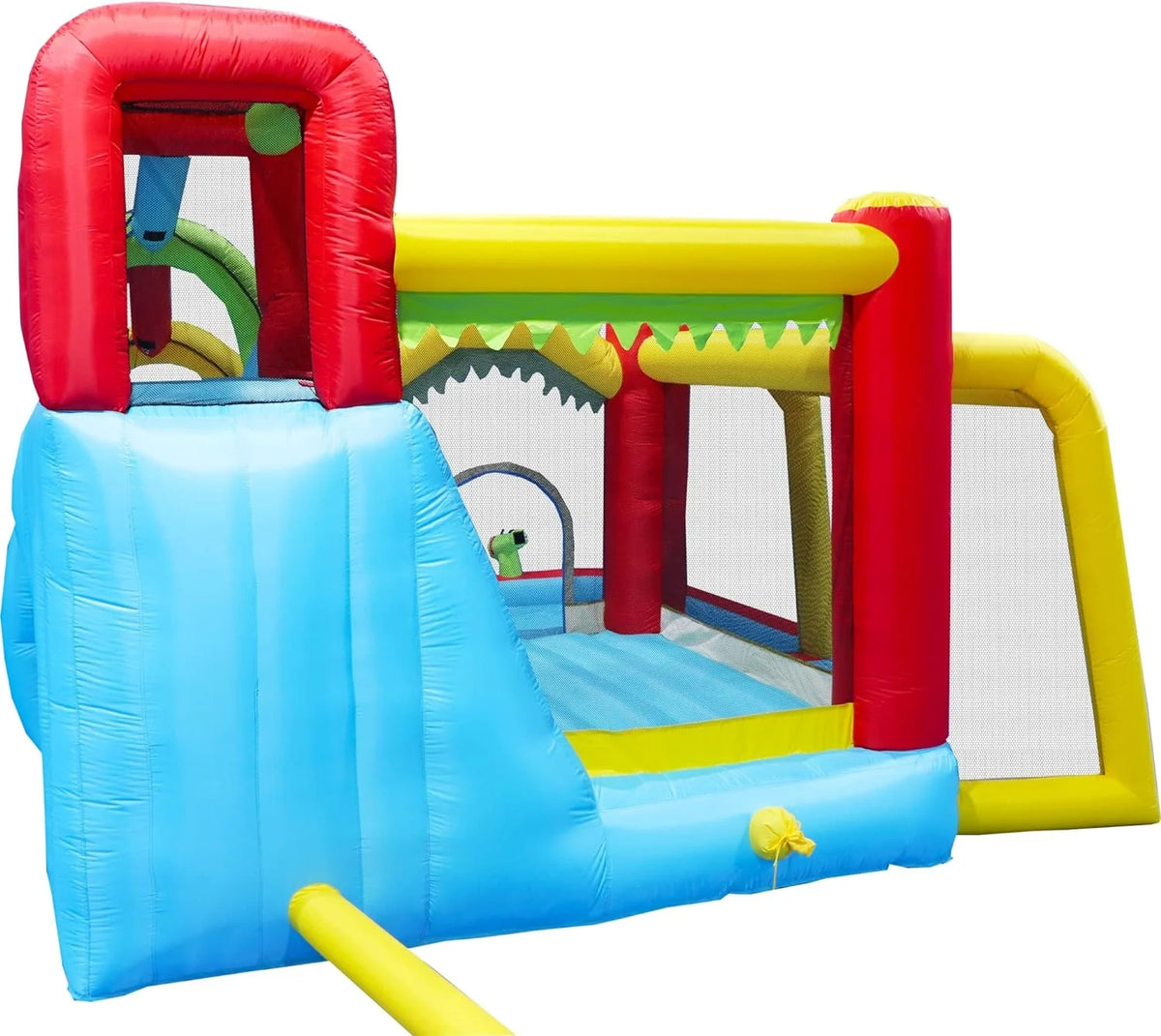 7 in1 Inflatable Water Slide Bouncing House with Splash Pool S752098