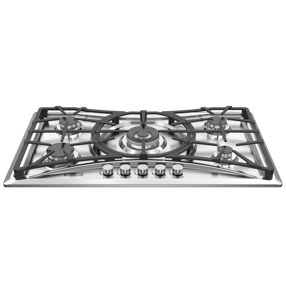 36 in. Gas Stove Cooktop with 5 Sealed Burners NG/LPG Convertible Stainless Steel K24173