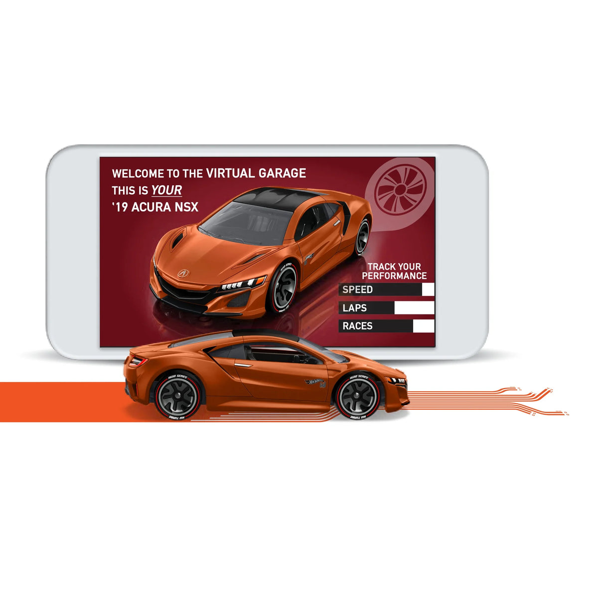 1:64 Scale Hot Wheels Car with Embedded NFC Chip O465