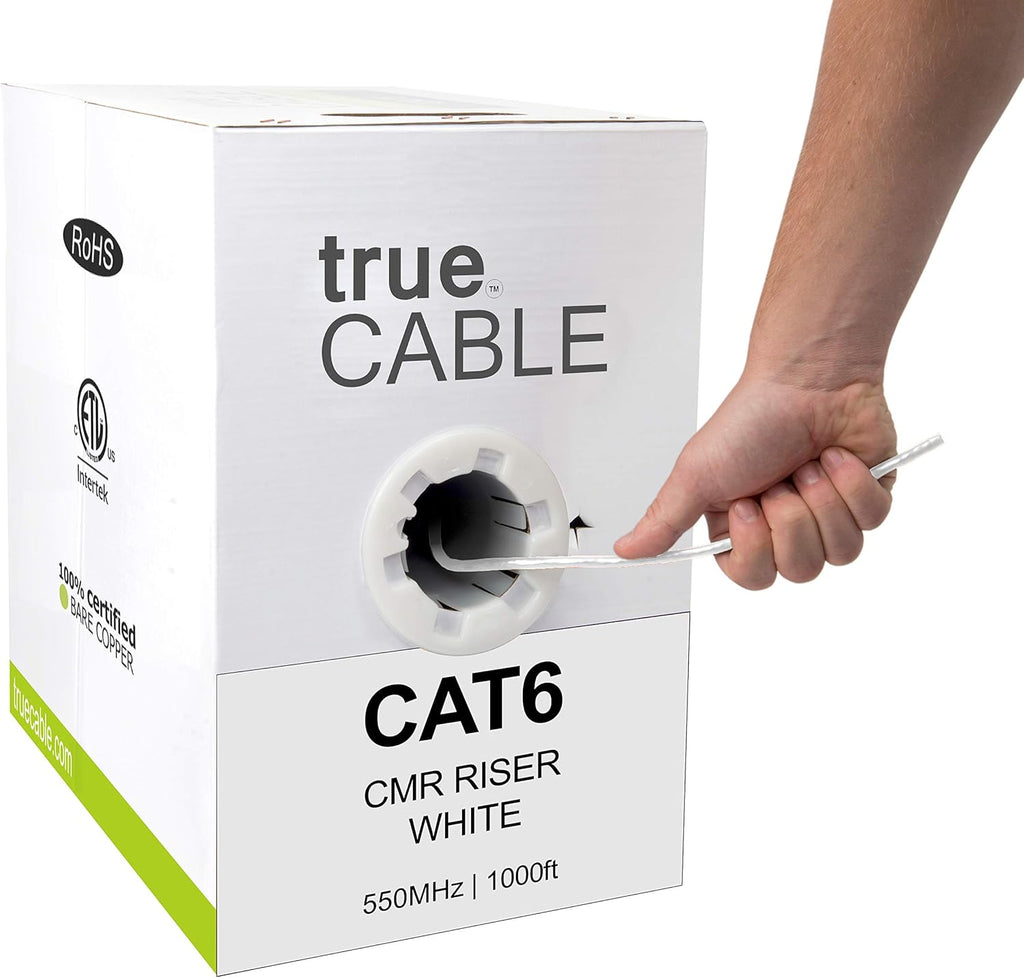 1000ft Purple 23AWG 4 Pair Solid Bare Copper Bulk Ethernet Cable K424