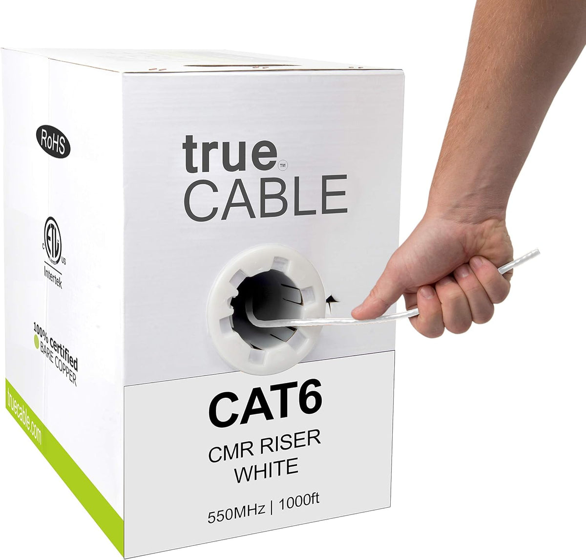 1000ft Purple 23AWG 4 Pair Solid Bare Copper Bulk Ethernet Cable K424