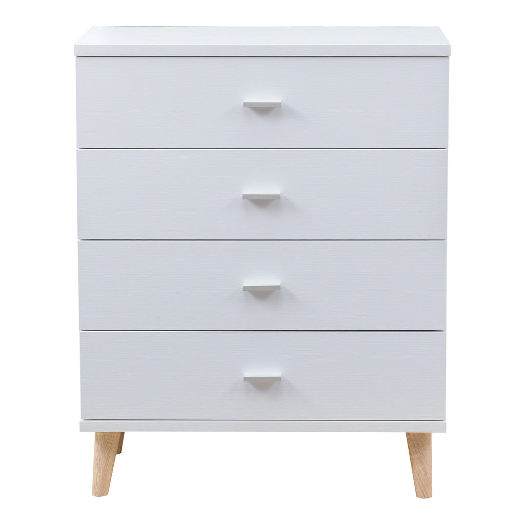 White 4-Drawer Wood Chest N52778