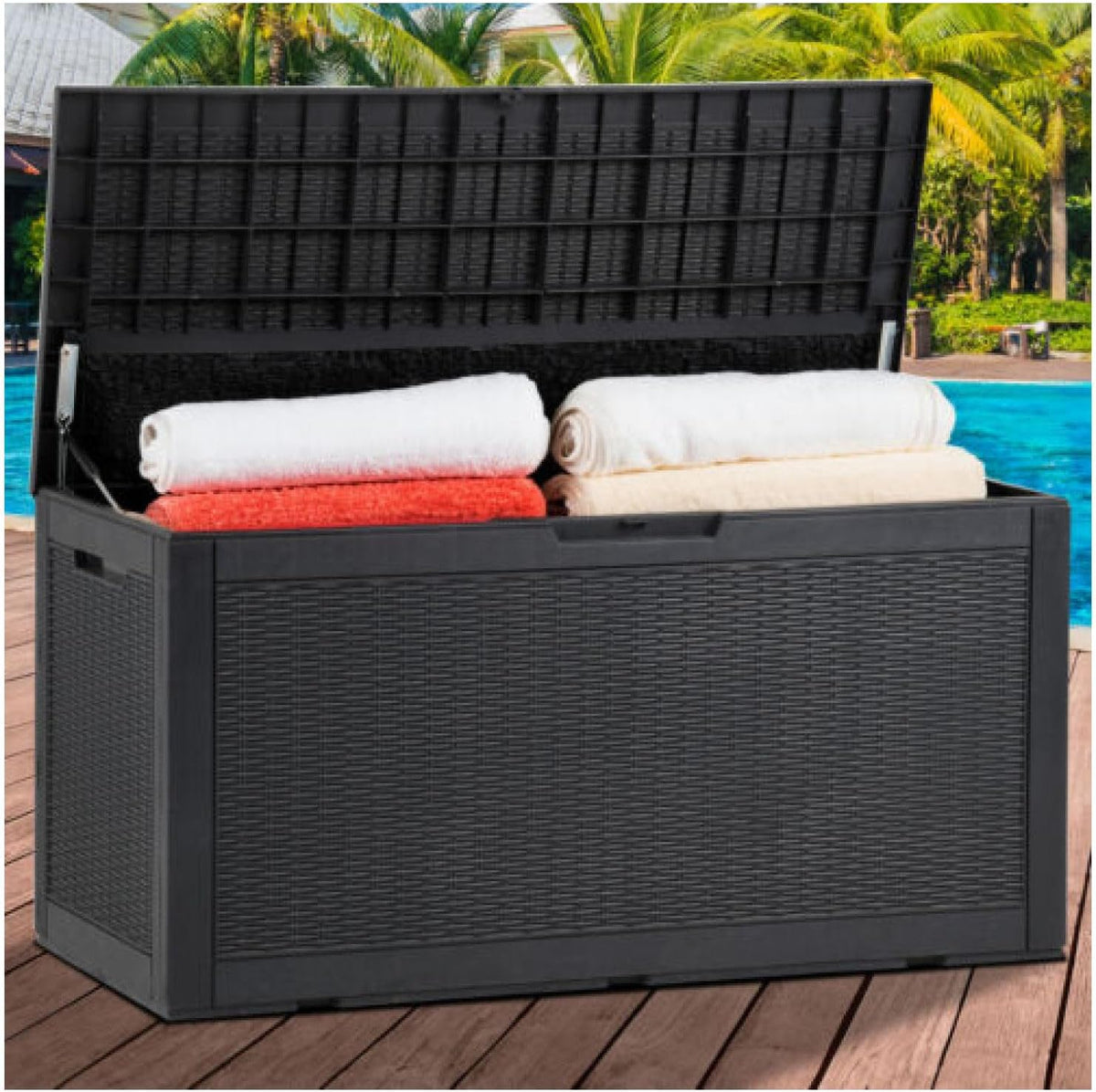 100 Gallon Waterproof Resin Deck Box A94333