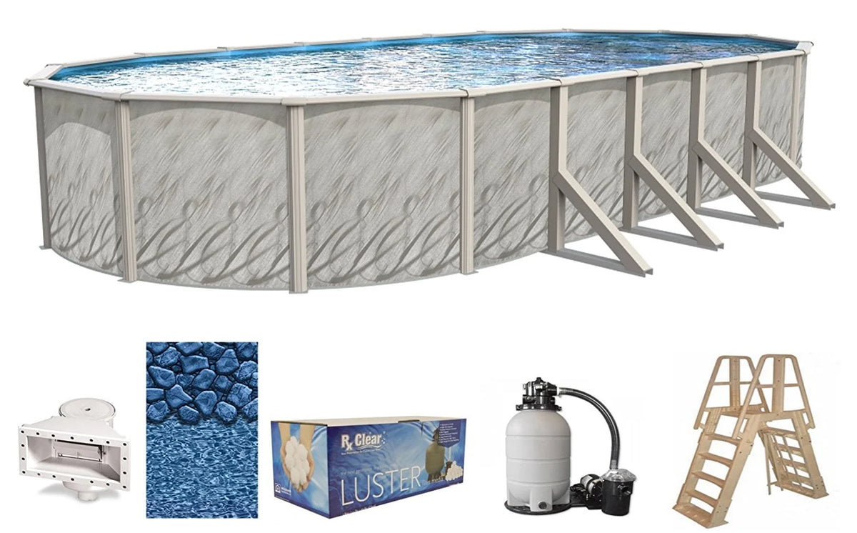 12' x 24' x 52 Oval Above-Ground Swimming Pool M922