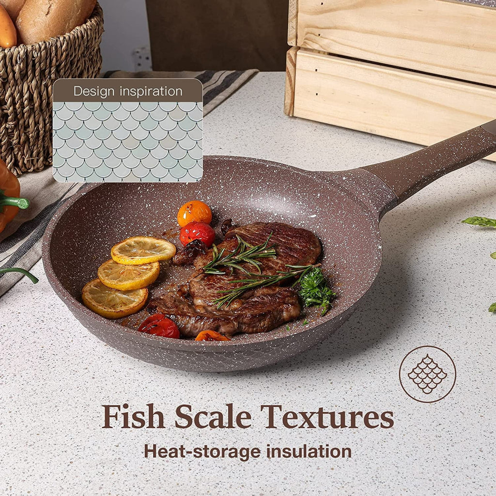 10 Pcs Nonstick Granite Cookware Set U813