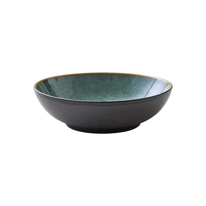 Black Dark Blue Salad Bowl Z5782