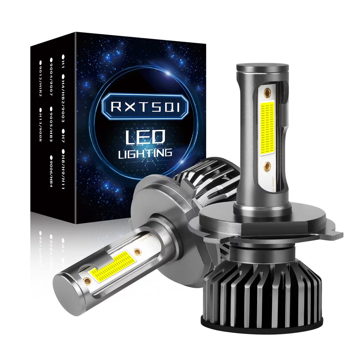 H4/9003 LED Headlight Bulbs 10000 Lumen 60W 6500K Cool White Pack of 2 O12012