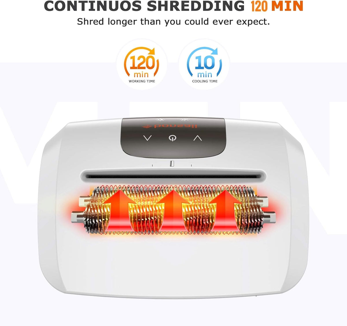 120-Minute Micro-Cut Paper Shredder, 8-Sheet Capacity Q32065