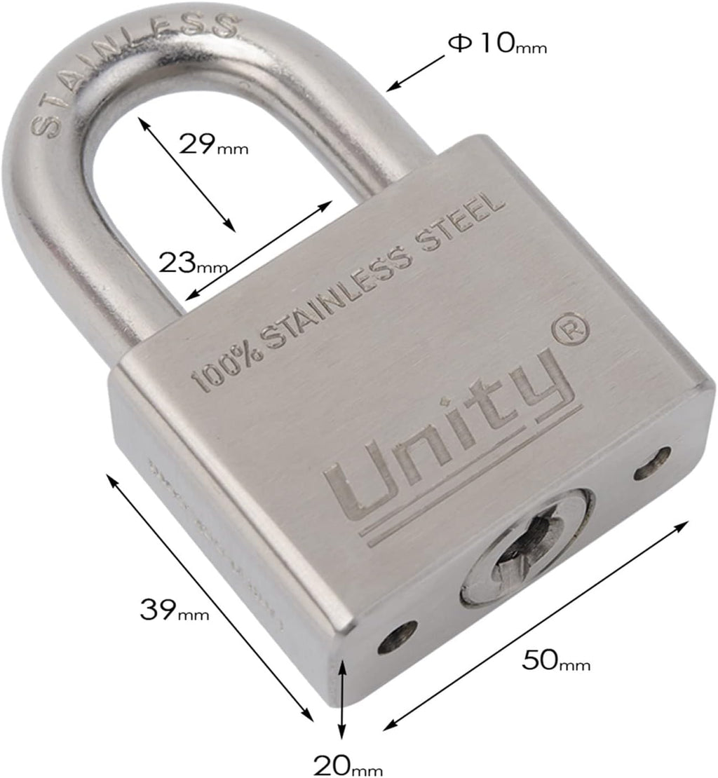 100% Stainless Steel Keyed Alike Marine Lock (5, 50mm) N424