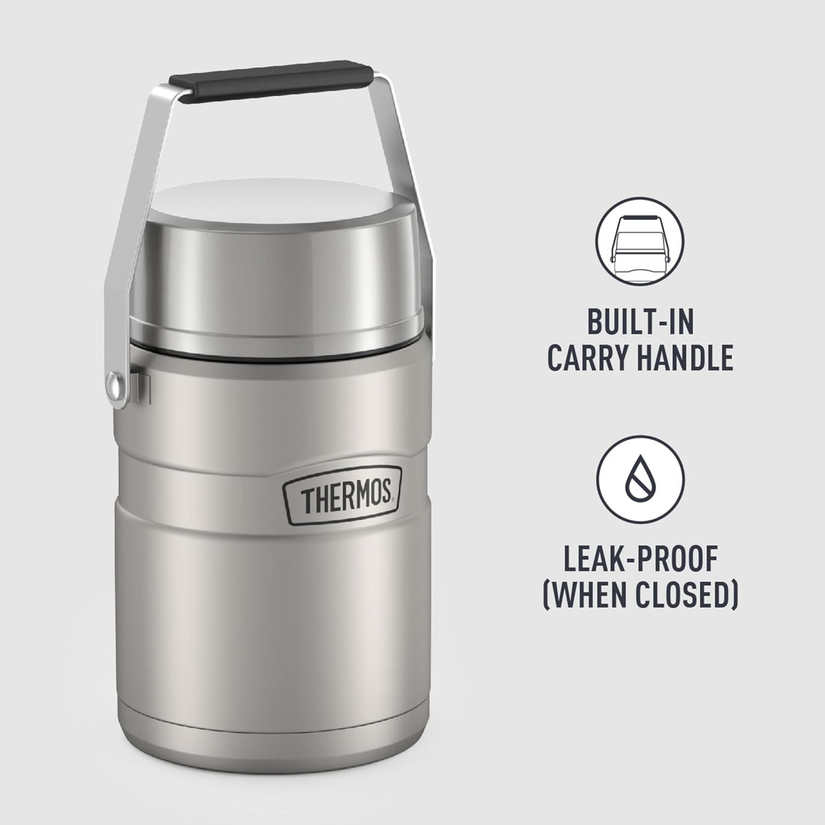 47 Ounce Stainless Steel Vacuum-Insulated Food Jar E335004