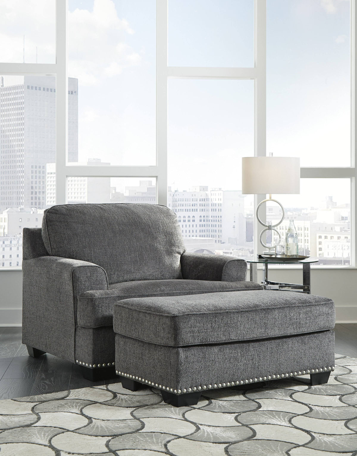 Carbon Ottoman L29578