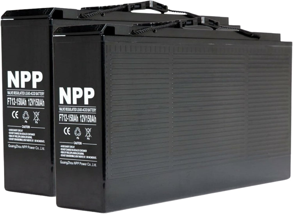 12V 150Ah Front Access AGM Deep Cycle SLA Battery (2 Pack) B46120