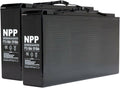 12V 150Ah Front Access AGM Deep Cycle SLA Battery (2 Pack) B46120