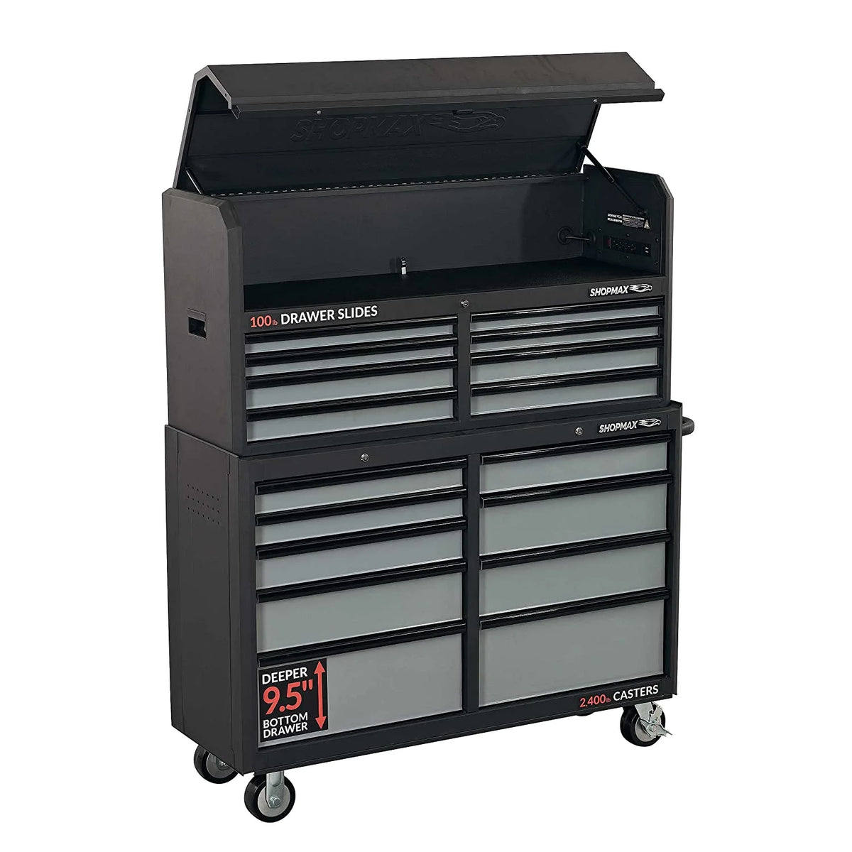 17-Drawer Tool Chest and Rolling Cabinet Combo J4199