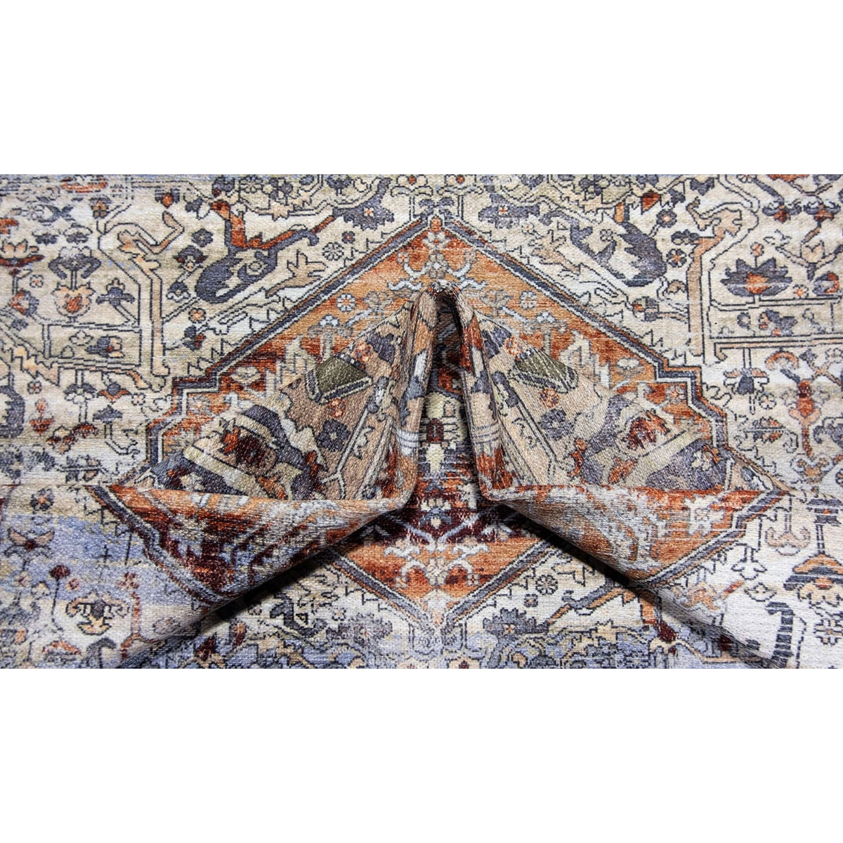 Abstract Washable Area Rug Coral 4' x 6' Medium Rugs Carpet Z41051