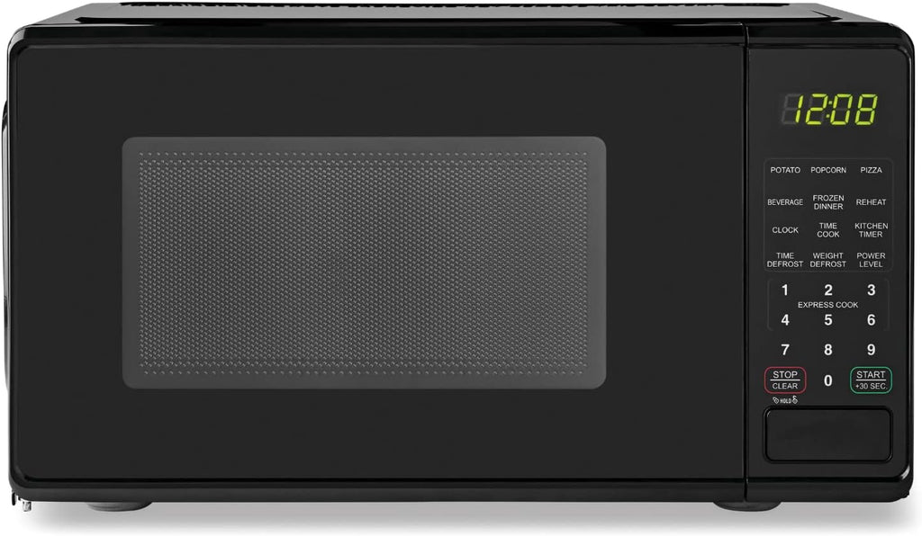 0.7 Cu ft Compact Countertop Microwave Oven, Black L391160