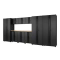 10-Piece Welded Steel Garage Storage System in Black N7755