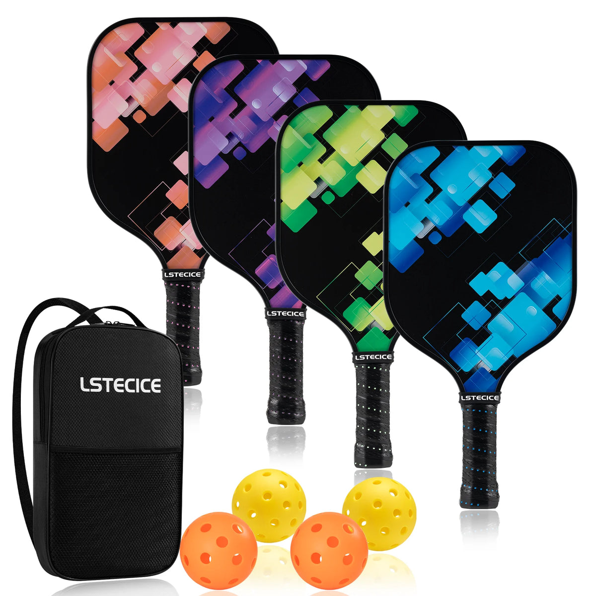8oz Fiberglass Pickleball Paddles Set of 4 K27750