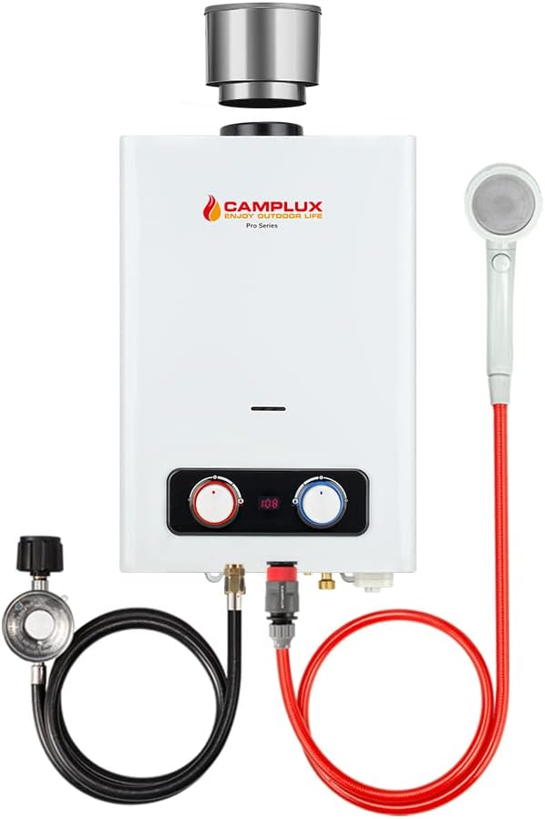 1.58 GPM Outdoor Propane Tankless Water Heater with S/S Rain Cap O15731