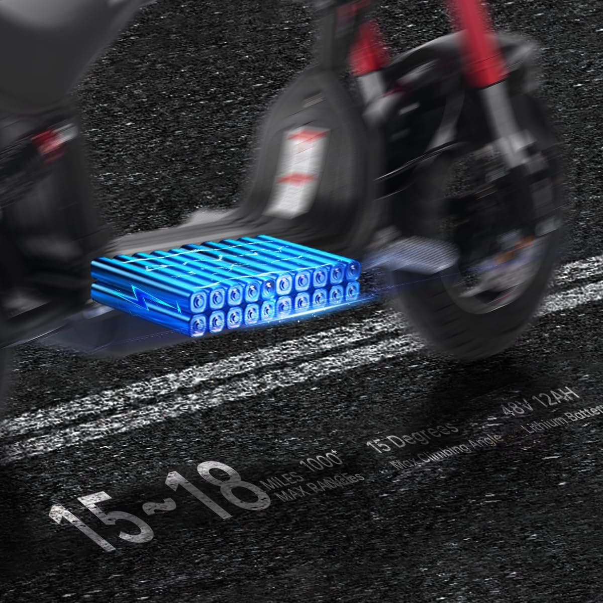 800W Motor 48V 12Ah Lithium Removable Battery Electric Scooter I4111