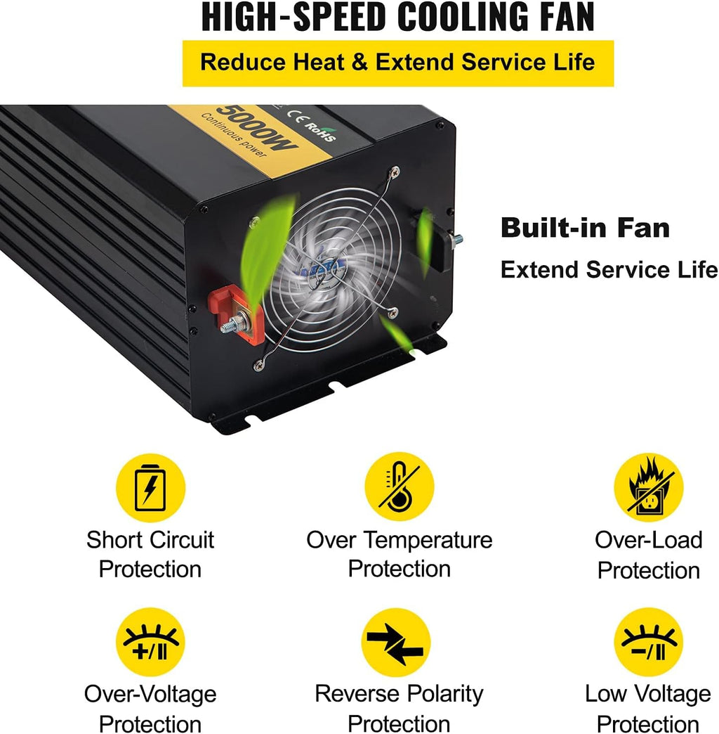 5000W Modified Sine Wave Power Inverter X70542