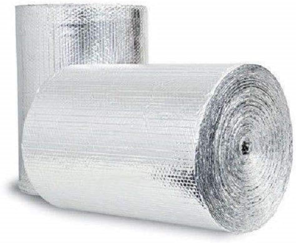 Double Sided Reflective Aluminum Foil Insulation Roll 24" x 25' Pack of 2 T83547