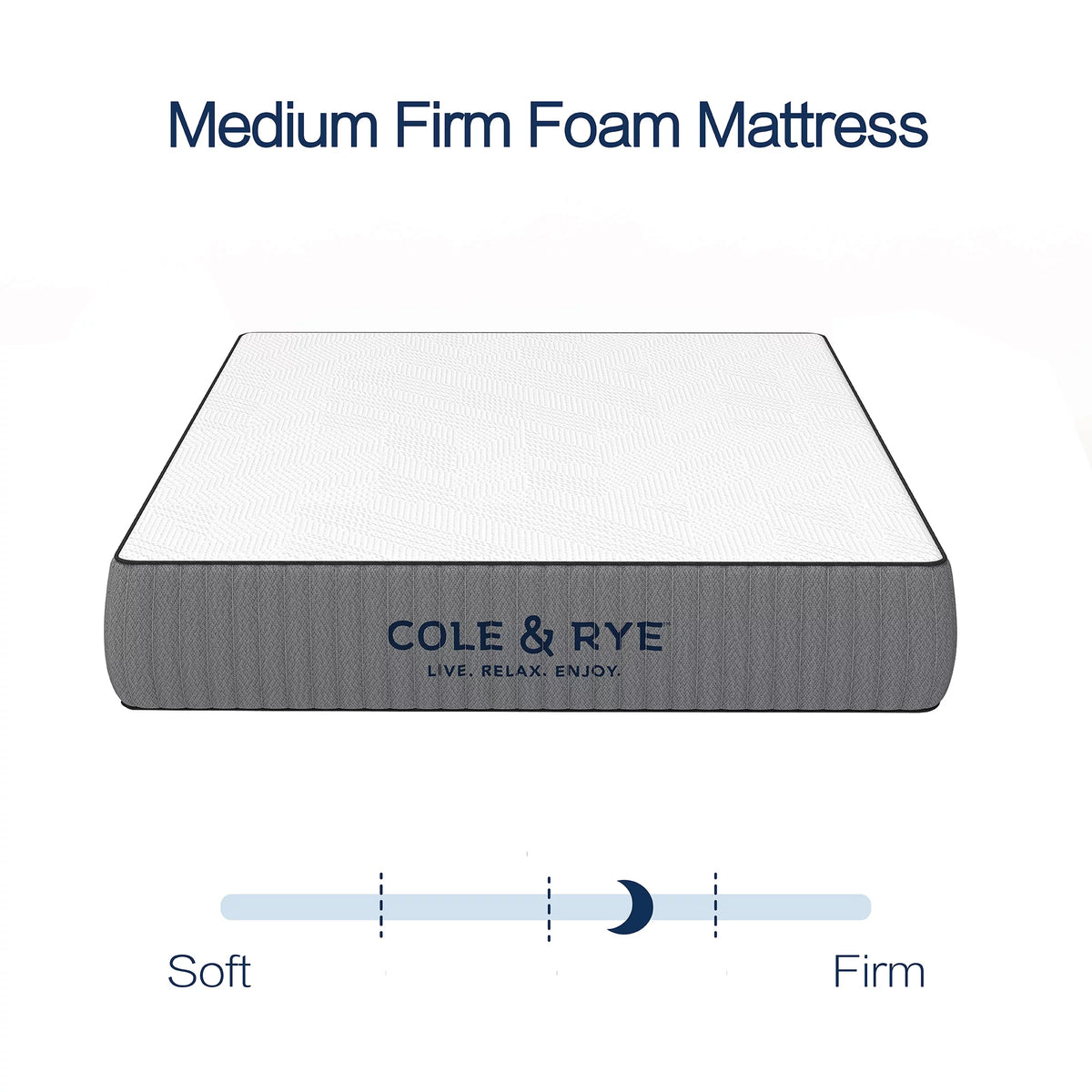 12" Medium Firm Gel Memory Foam Spring Mattress, King J133445