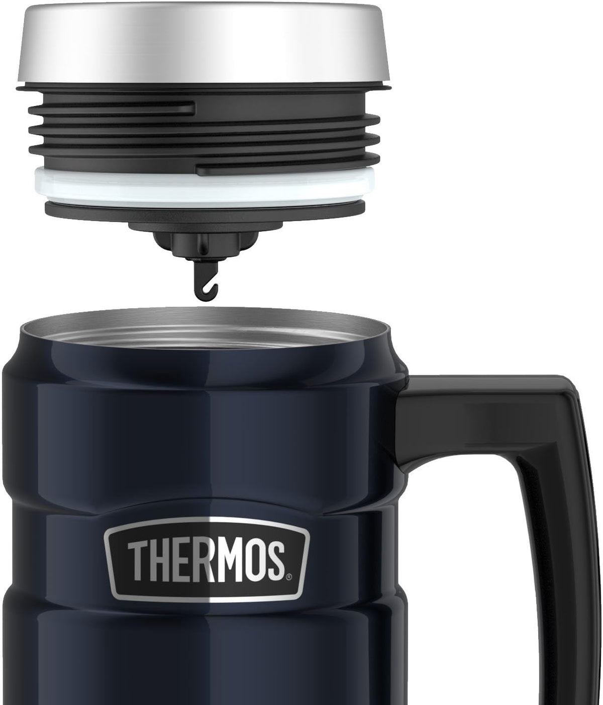 16 Ounce Blue Stainless Steel Travel Mug G6212