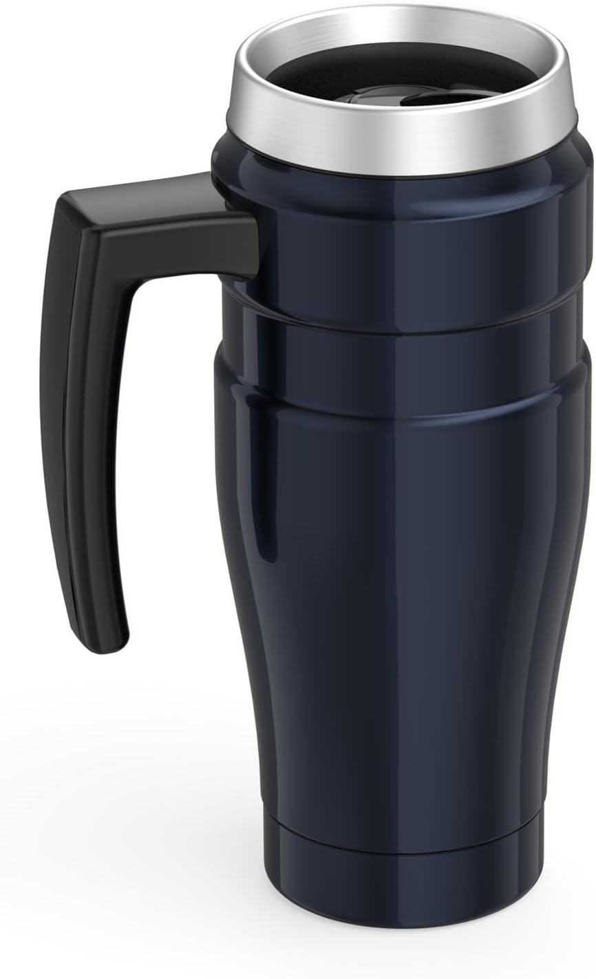16 Ounce Blue Stainless Steel Travel Mug G6212