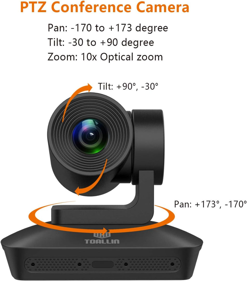 1080P PTZ Conference Room Camera with 4 Microphones Array B84102