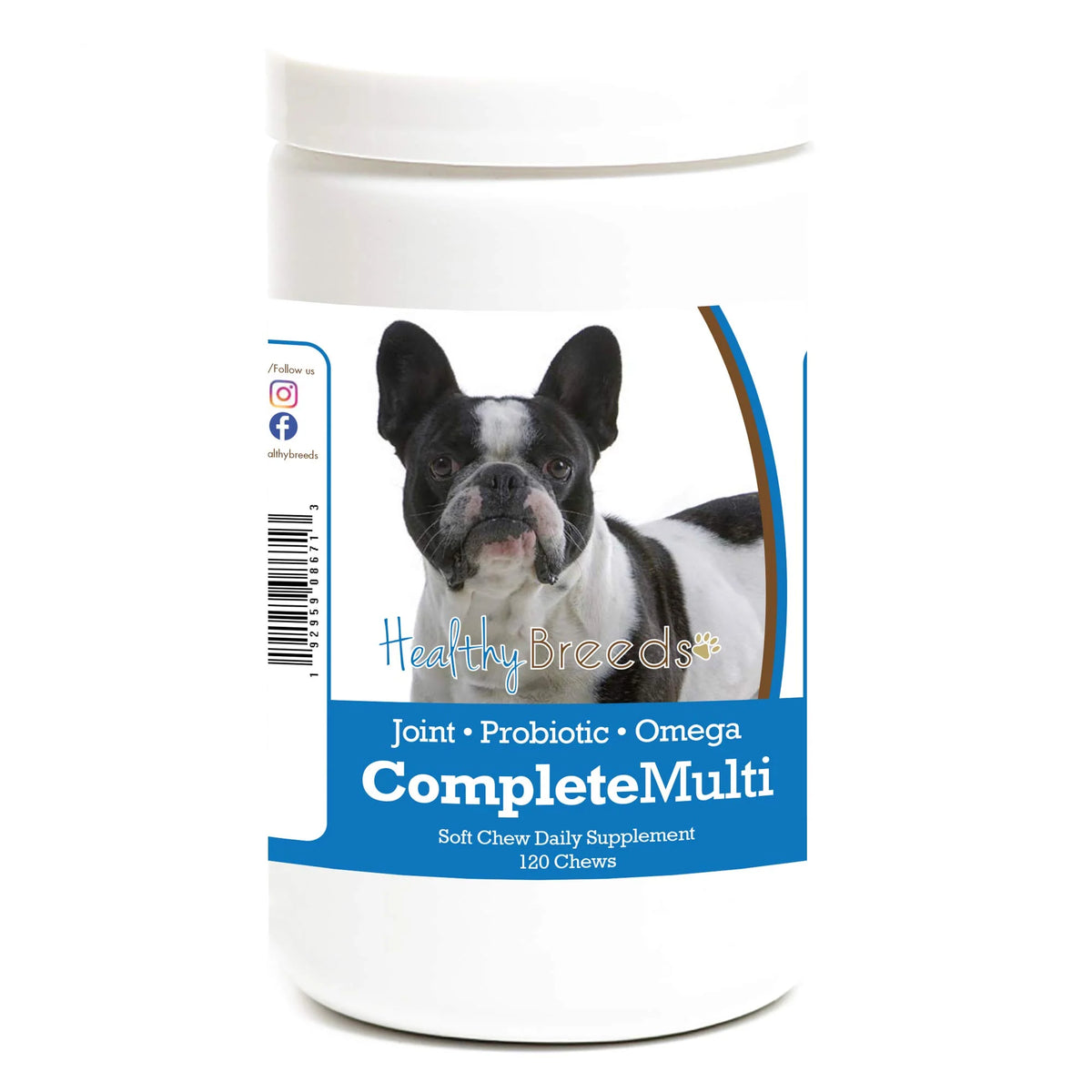 French Bulldog Multivitamin Soft Chew 120 Count R22339