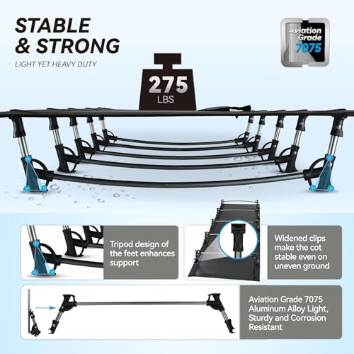 Ultralight Aluminum Camping Cot with Oxford Fabric C824930