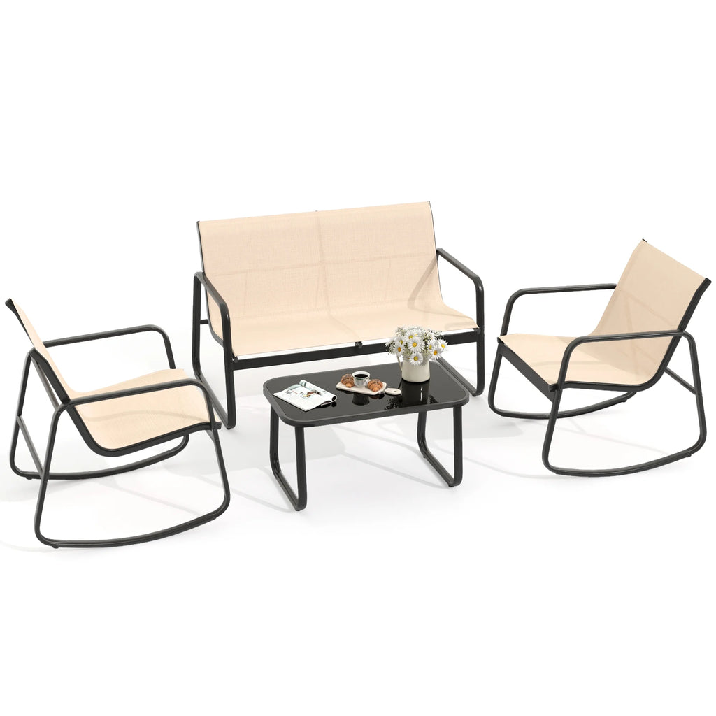 4-Piece Outdoor Patio Bistro Furniture Set L120453