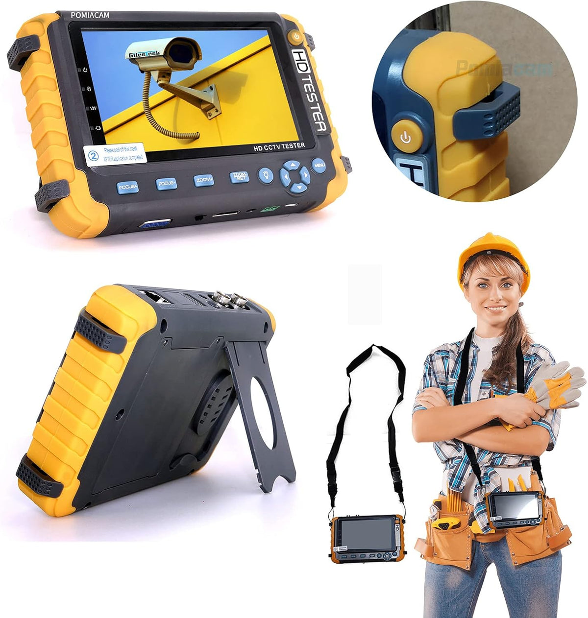 5 Inch 8MP AHD CCTV Monitor Camera Tester B330