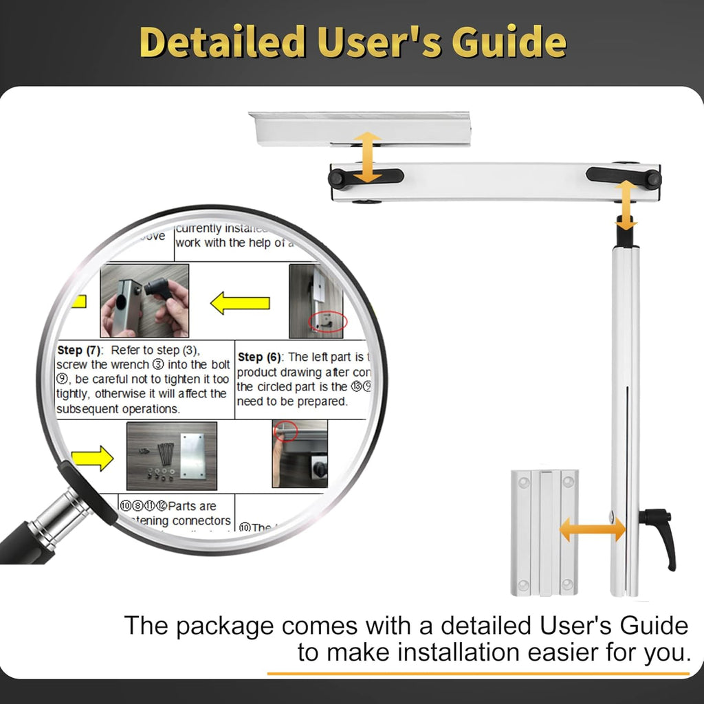 360 Degree Rotation Aluminum Alloy Height Adjustable Table Leg Bracket C399