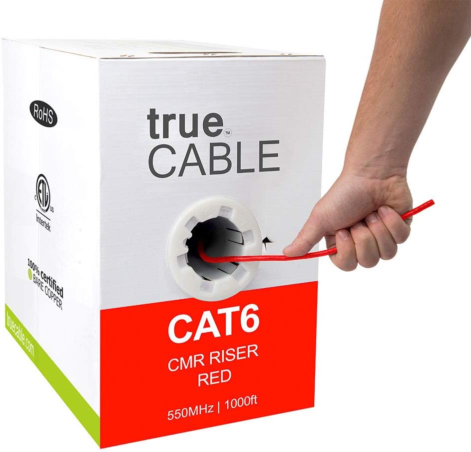 1000ft Purple 23AWG 4 Pair Solid Bare Copper Bulk Ethernet Cable K424