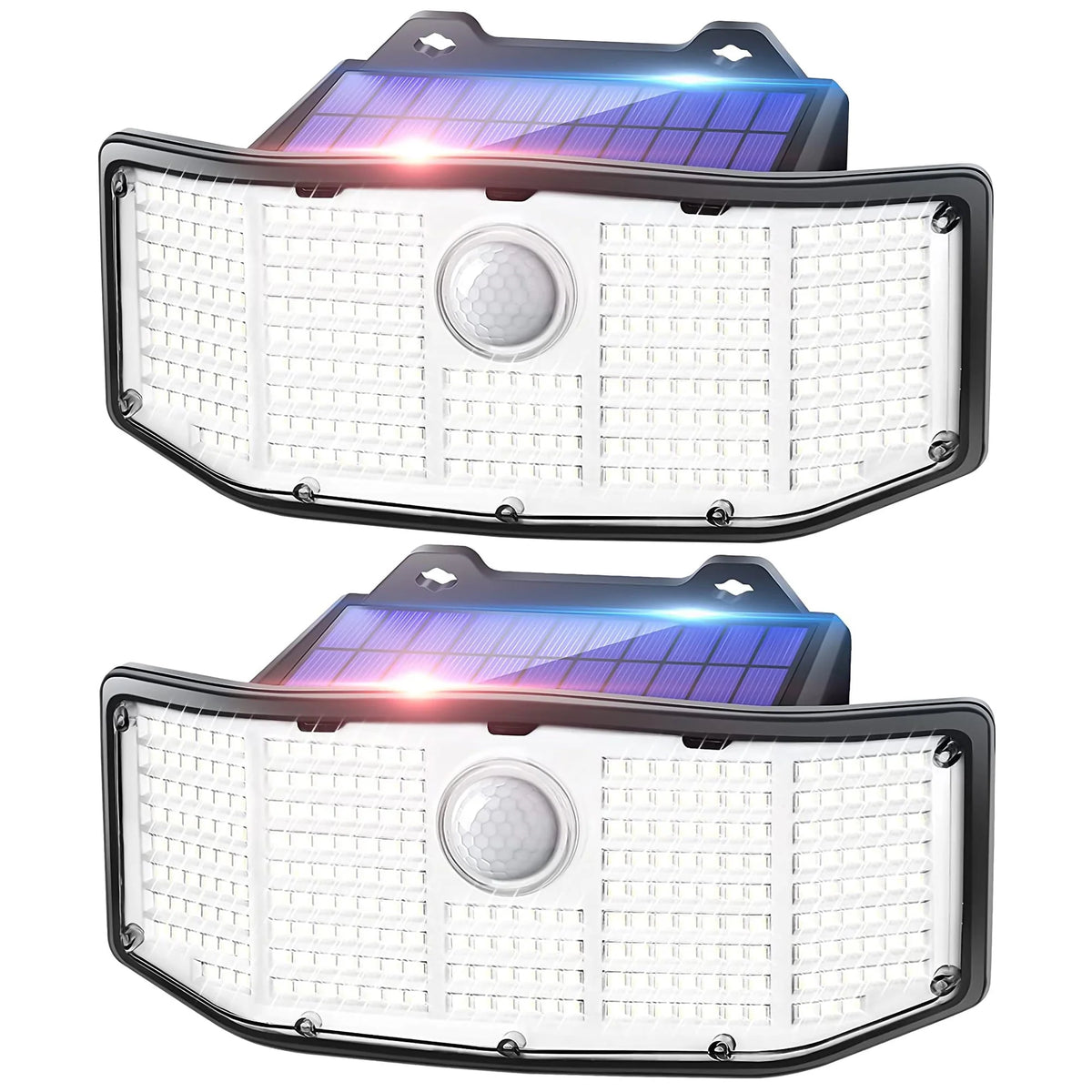 Solar Outdoor Lights 2Pack 252 LED Motion Sensor IP65 Waterproof J602