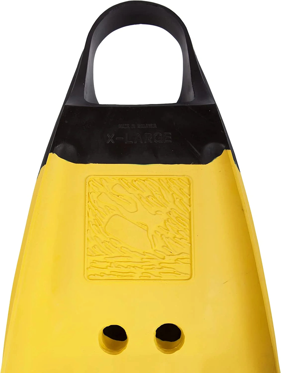 Black/Yellow Large Swim Fins Q9498