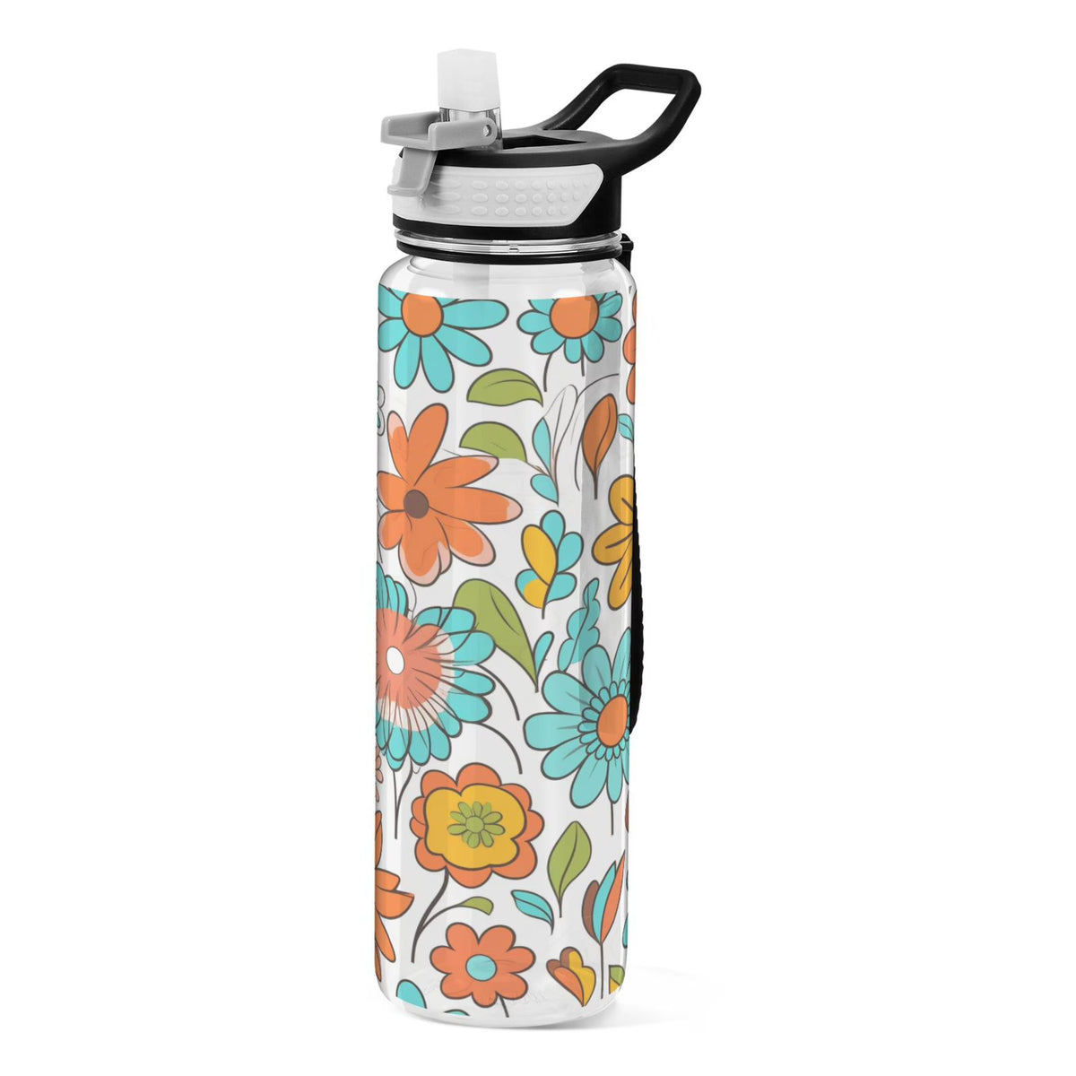 Clear 32oz Tritan Water Bottle with Straw C225