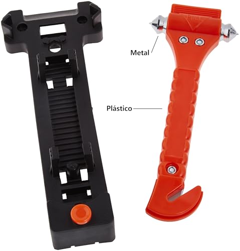 Emergency Seat Belt Cutter and Window Hammer Tool, 2 Pack D9448