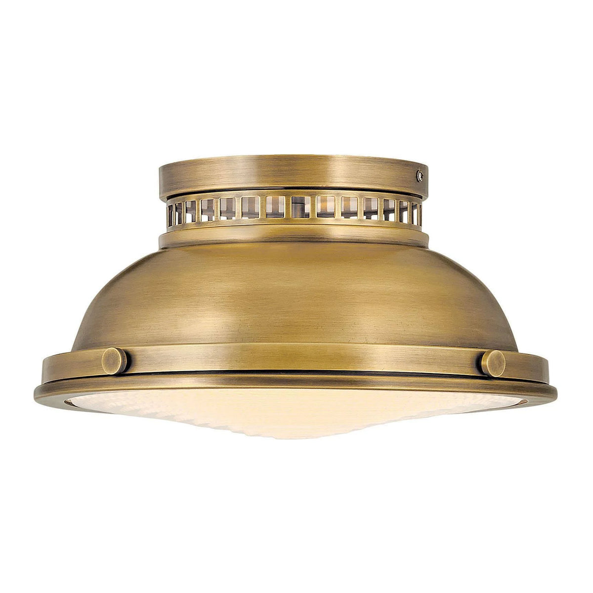 2 Light Flush Mount Heritage Brass S45255